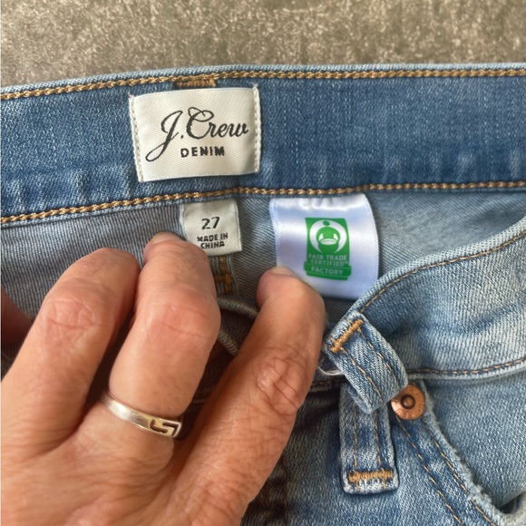 J Crew 9” Toothpick Jeans Sz 27 - Picture 4 of 8